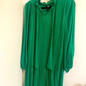 DKNY Kelly Green Spring Swing Dress, NWOT, Sz 6